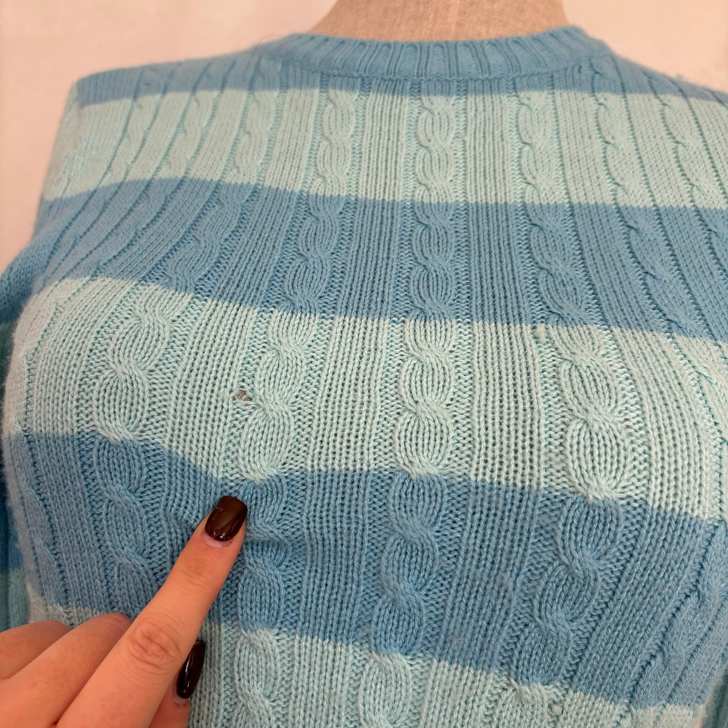 Striped Knit Sweater (M)