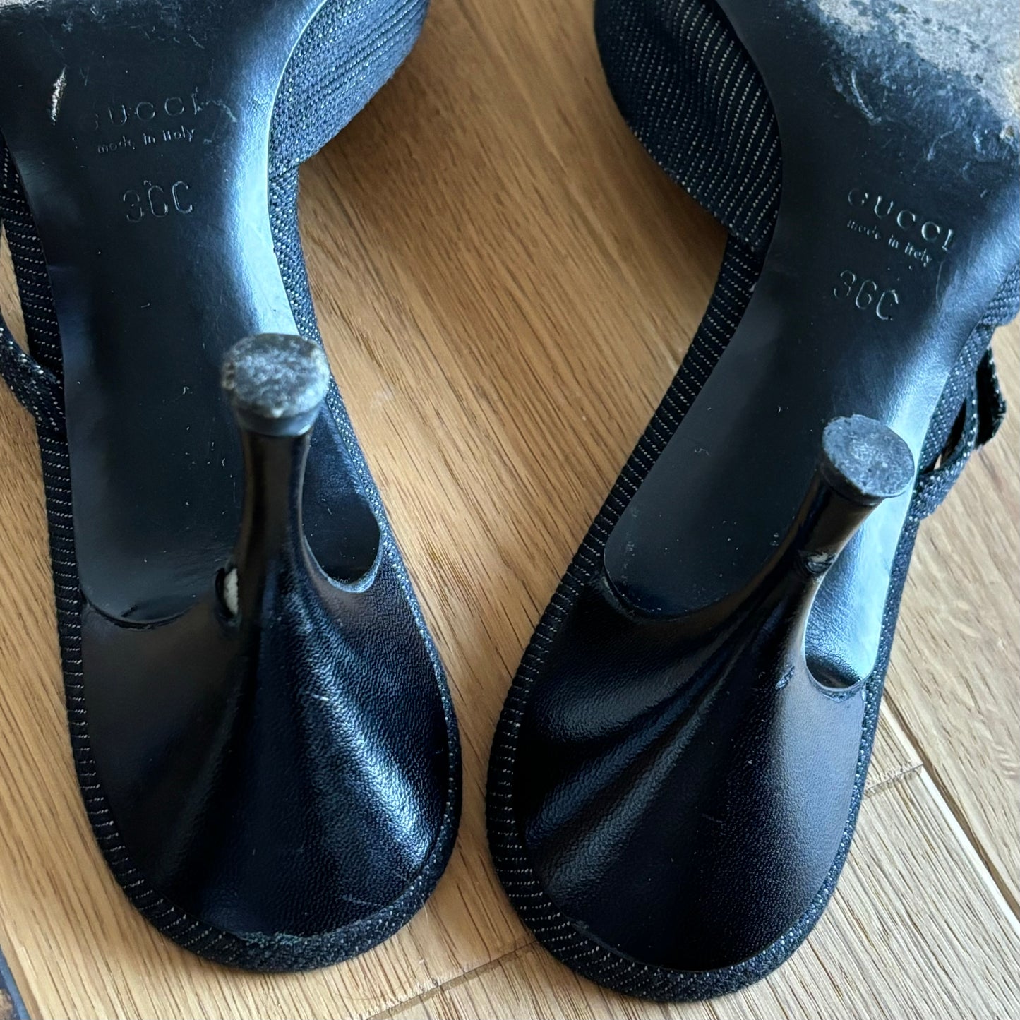 Gucci Denim Mules (36)