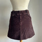 Brown Corduroy Skirt (S)