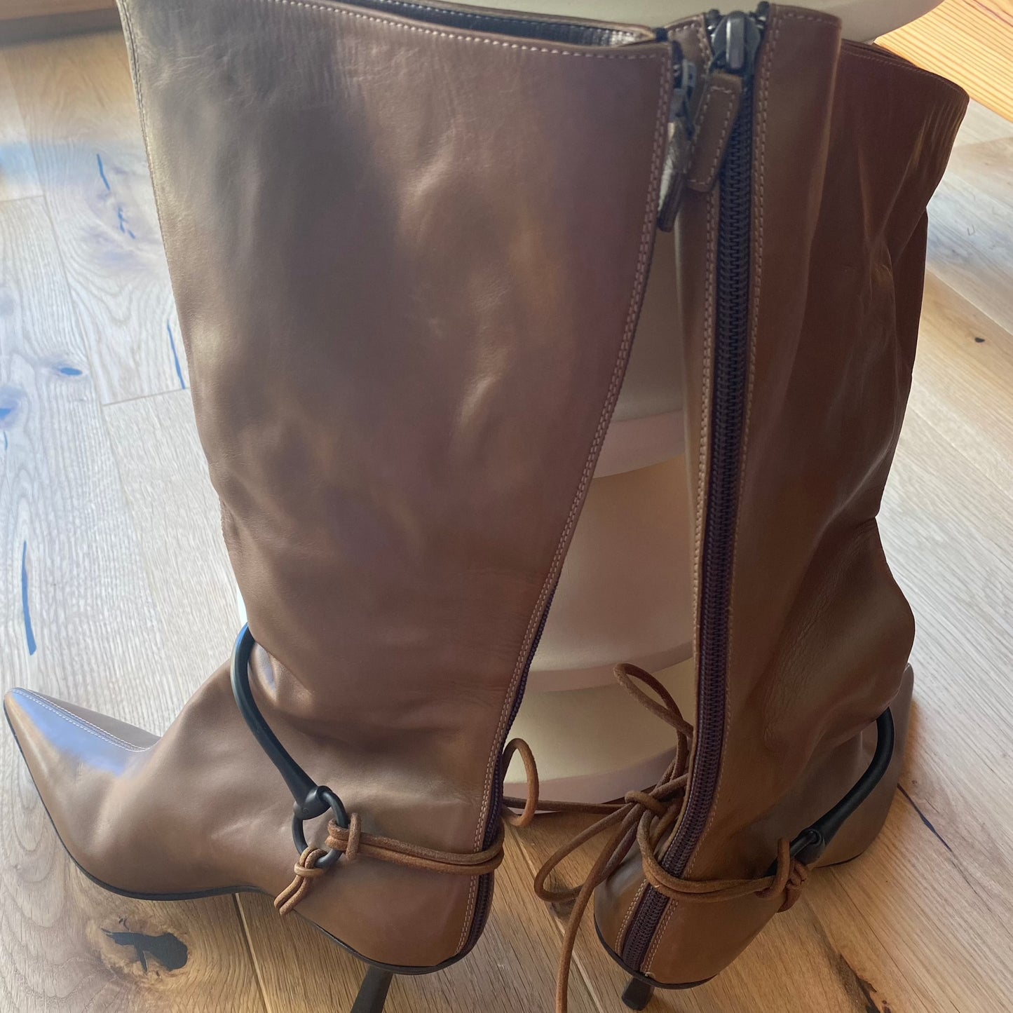 Gucci Brown Horsebit Boots (39)