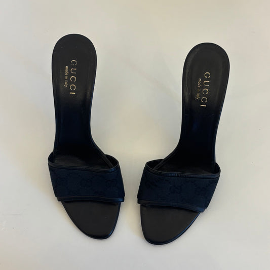 Gucci Monogram Mules (38)
