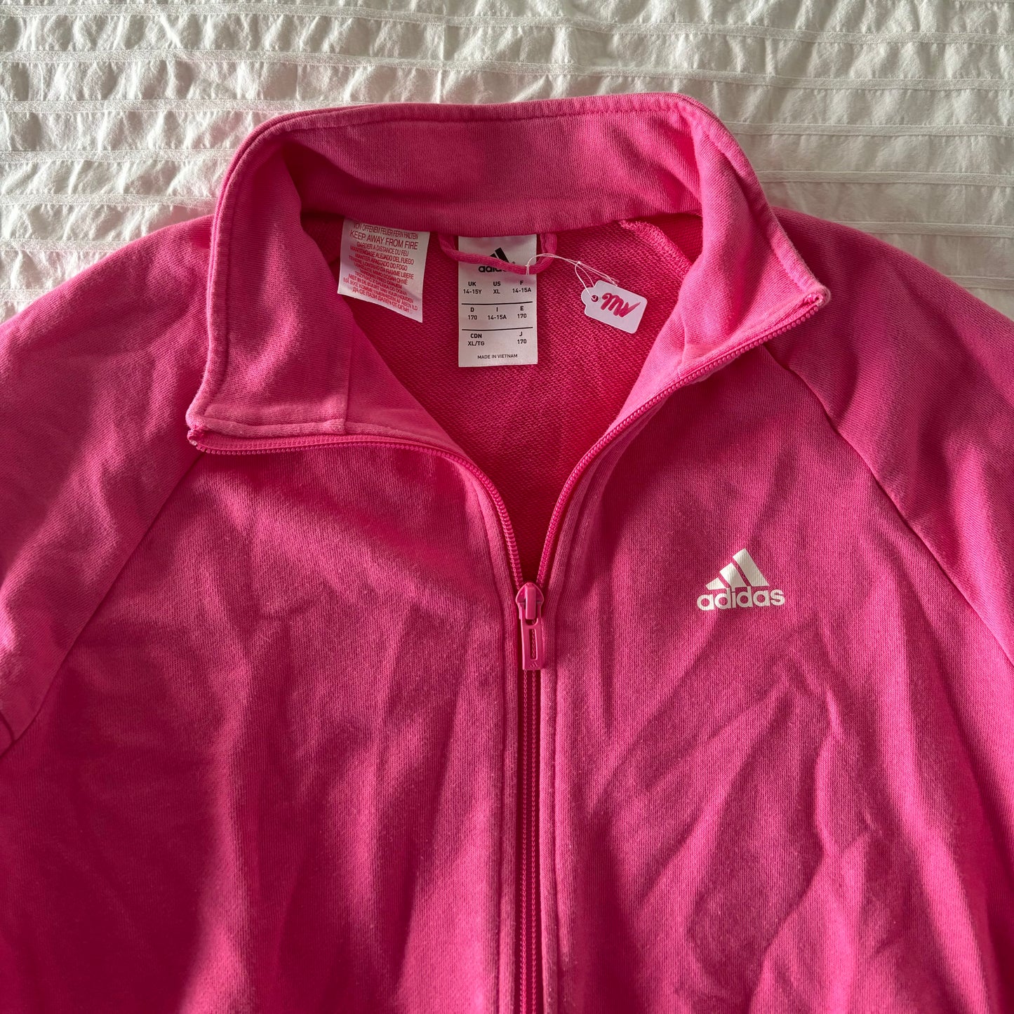 Adidas Pink Tracksuit Jacket (S)