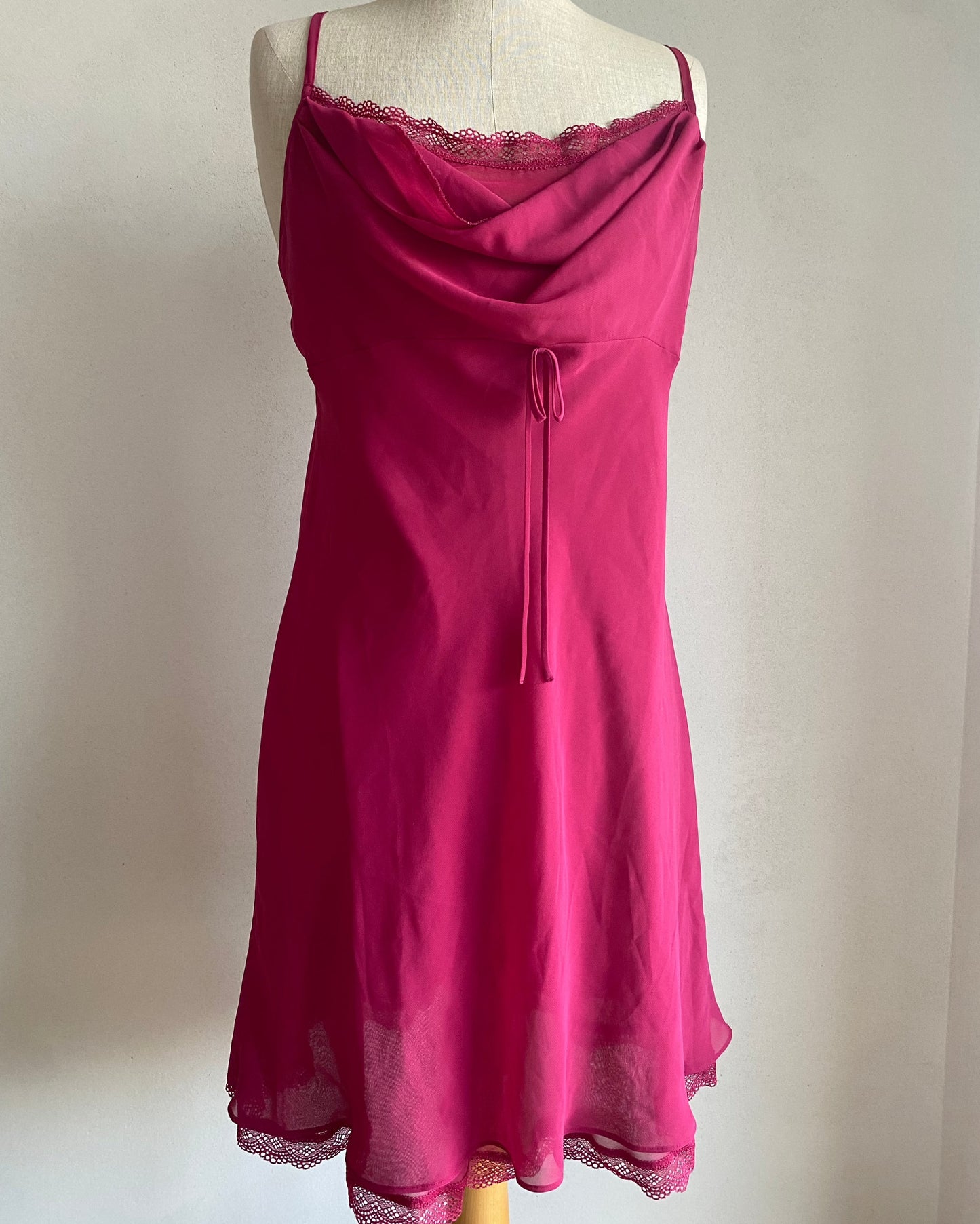 Fuschia Slip Dress (L)