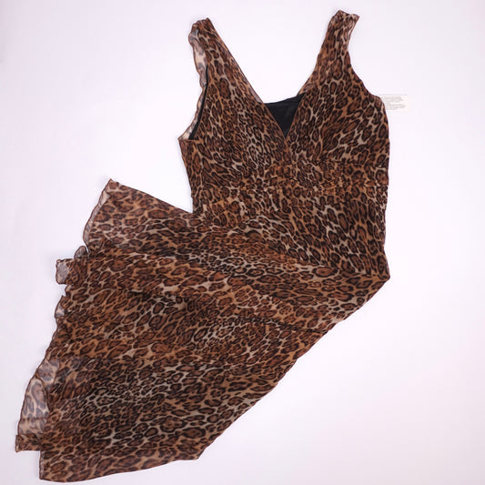 Silk Leopard Dress (XL)