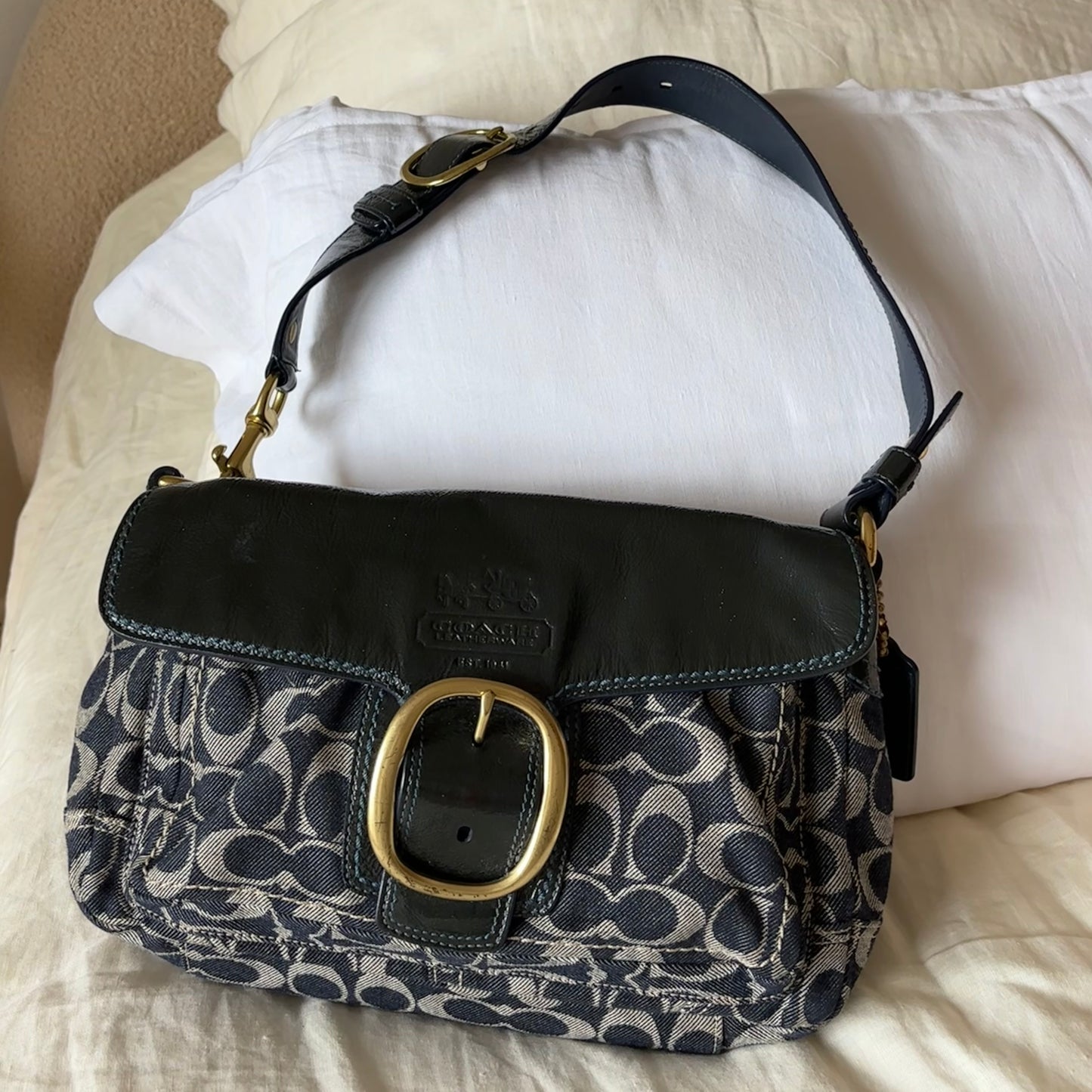 Coach Denim Monogram Purse