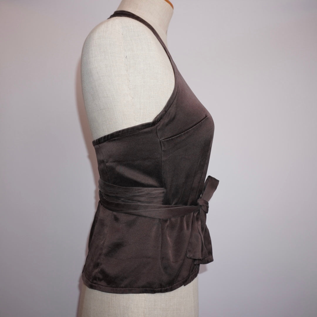 Silk Wrap Top (M)