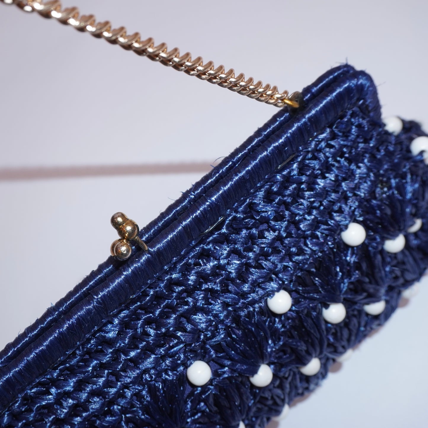 Beaded Rattan Purse