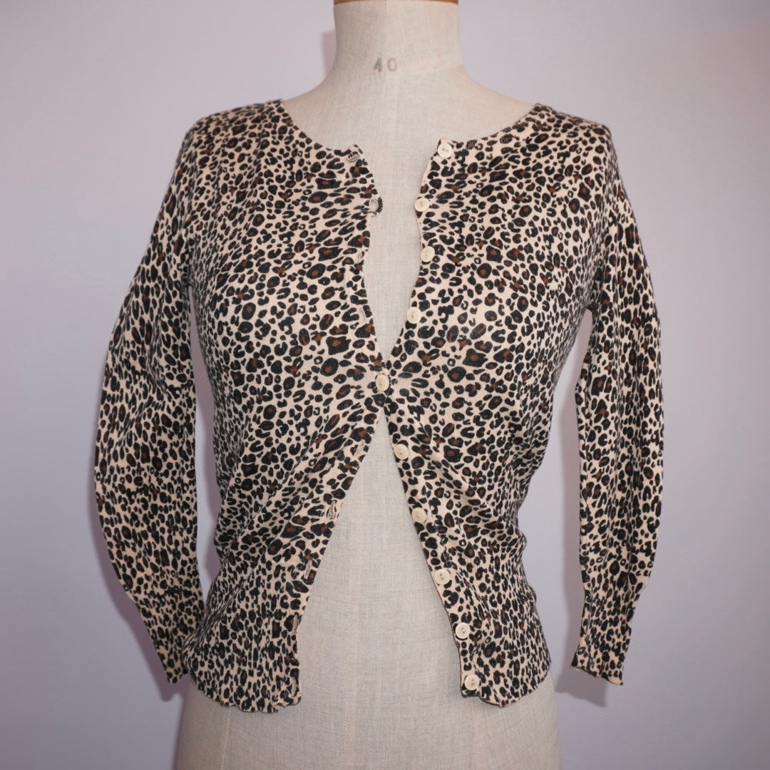 Leopard Cardigan (S)