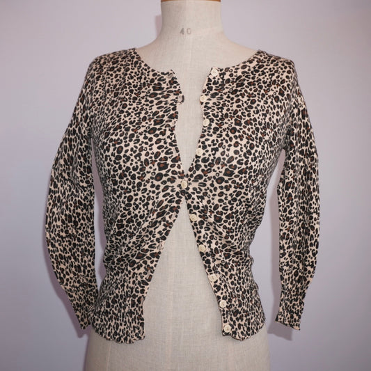 Leopard Cardigan (S)