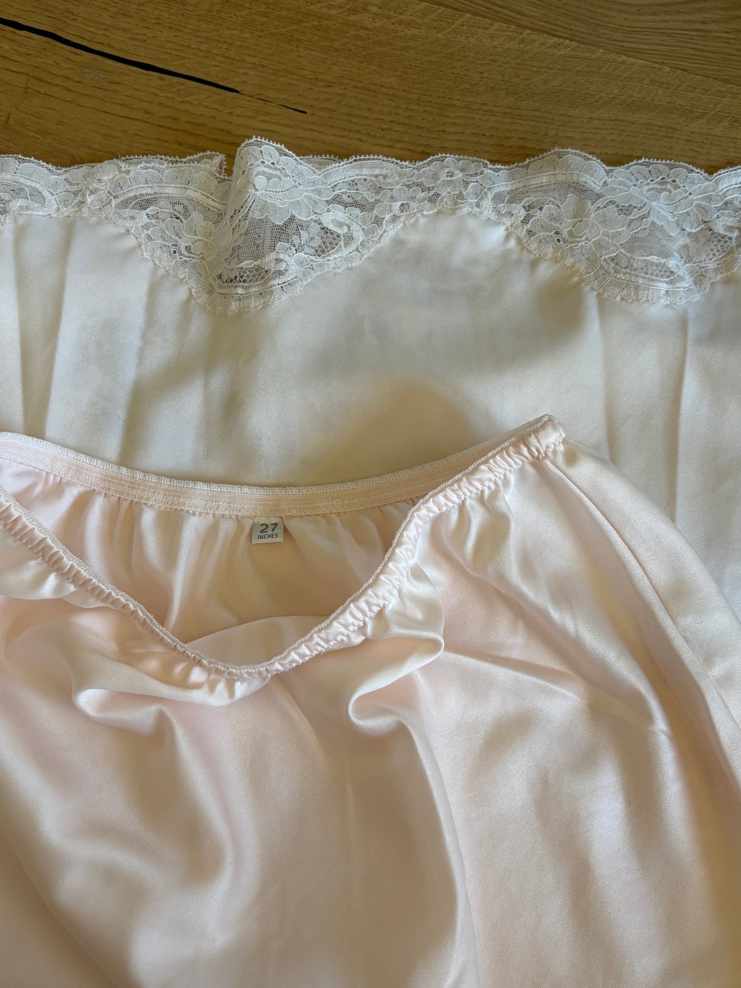 Dior Blush Slip Skirt (M)