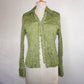 Pleated Ruffle Blouse (L)