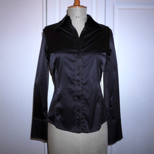 Contrast Stitch Blouse (M)