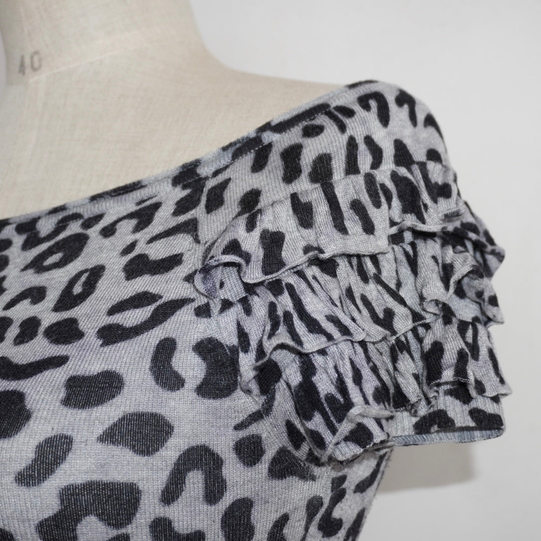 Leopard Knit Top (M)