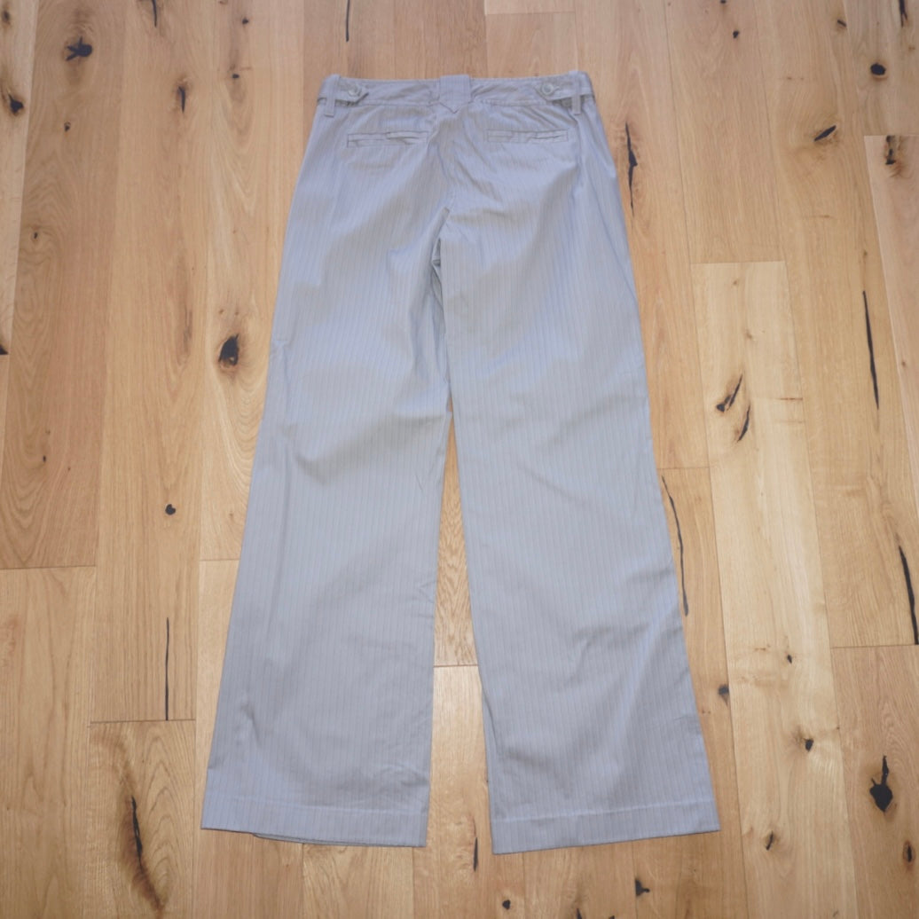 Pinstripe Bootcut Trousers (S)