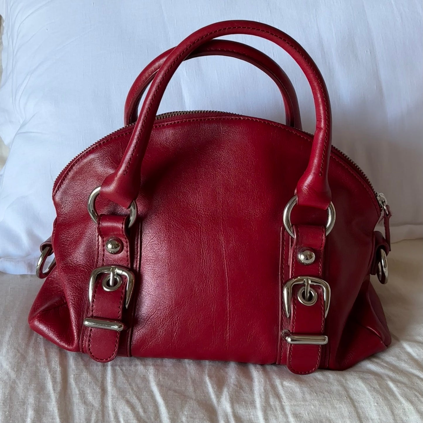 Red Leather Purse