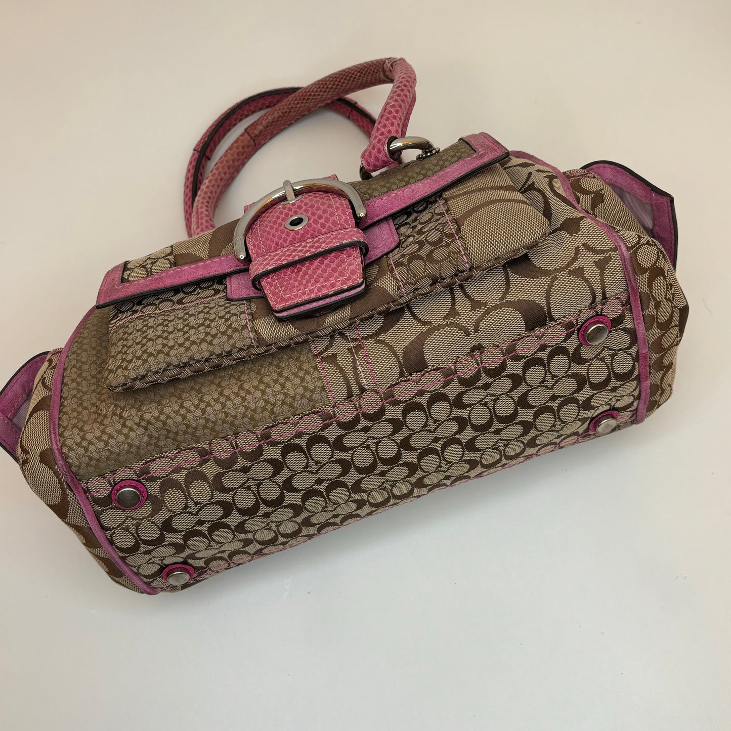 Coach Monogram Croc Purse