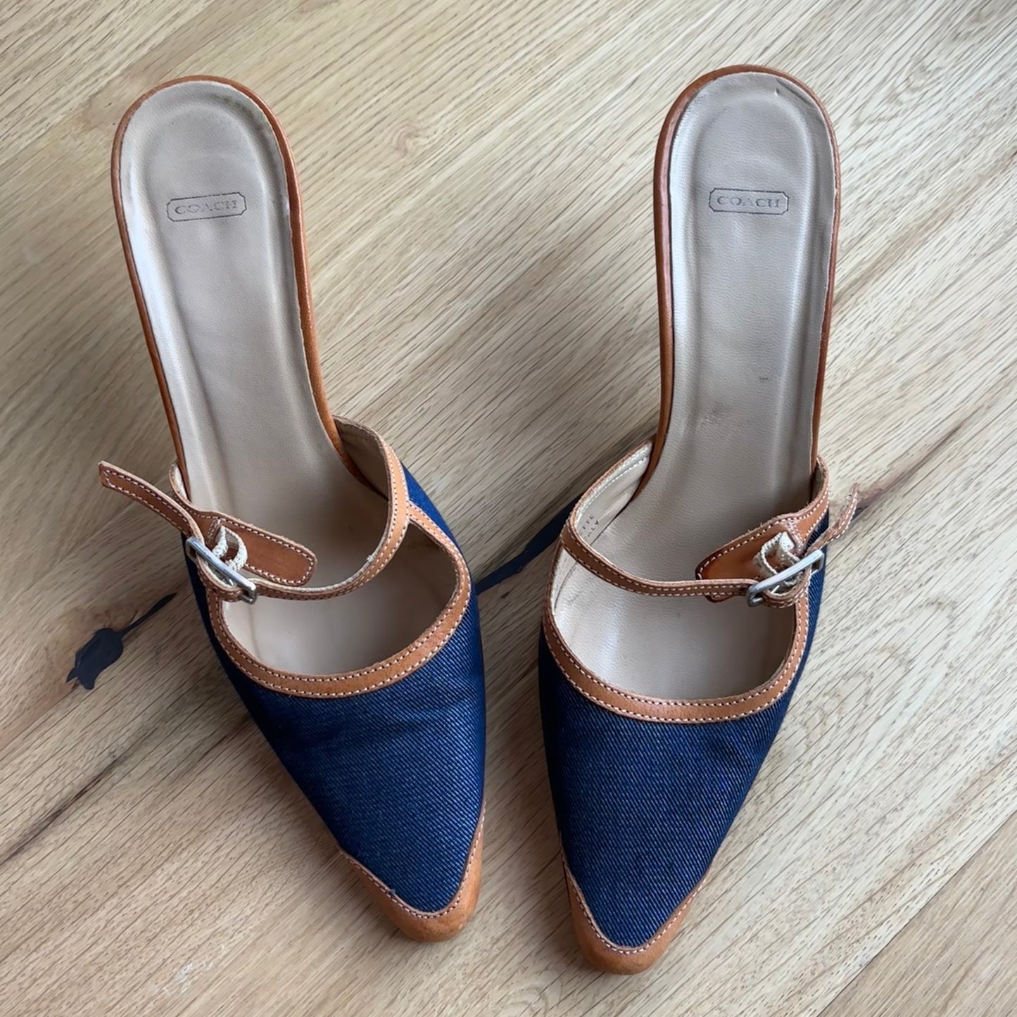 Coach Denim Mules (37.5)