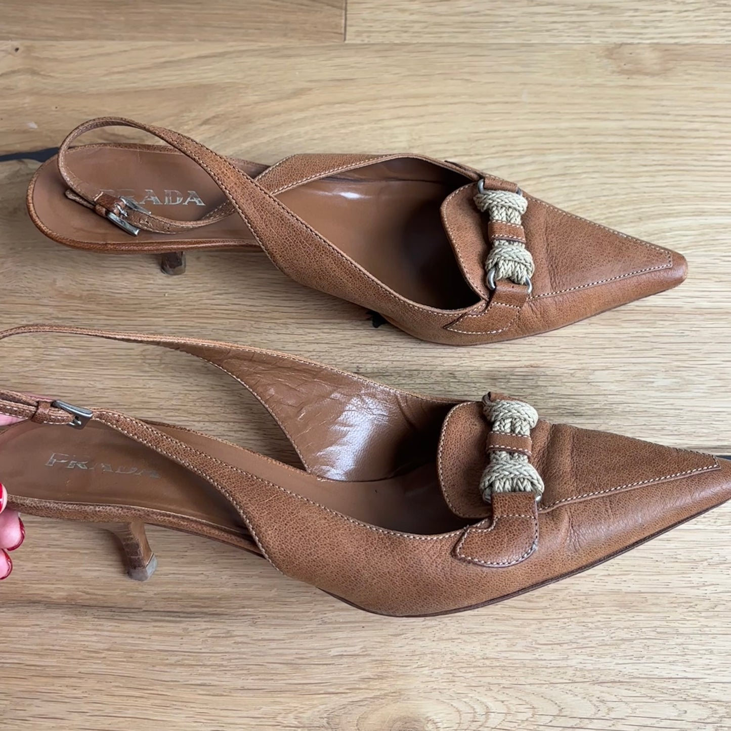 Prada Tan Slingbacks (40)