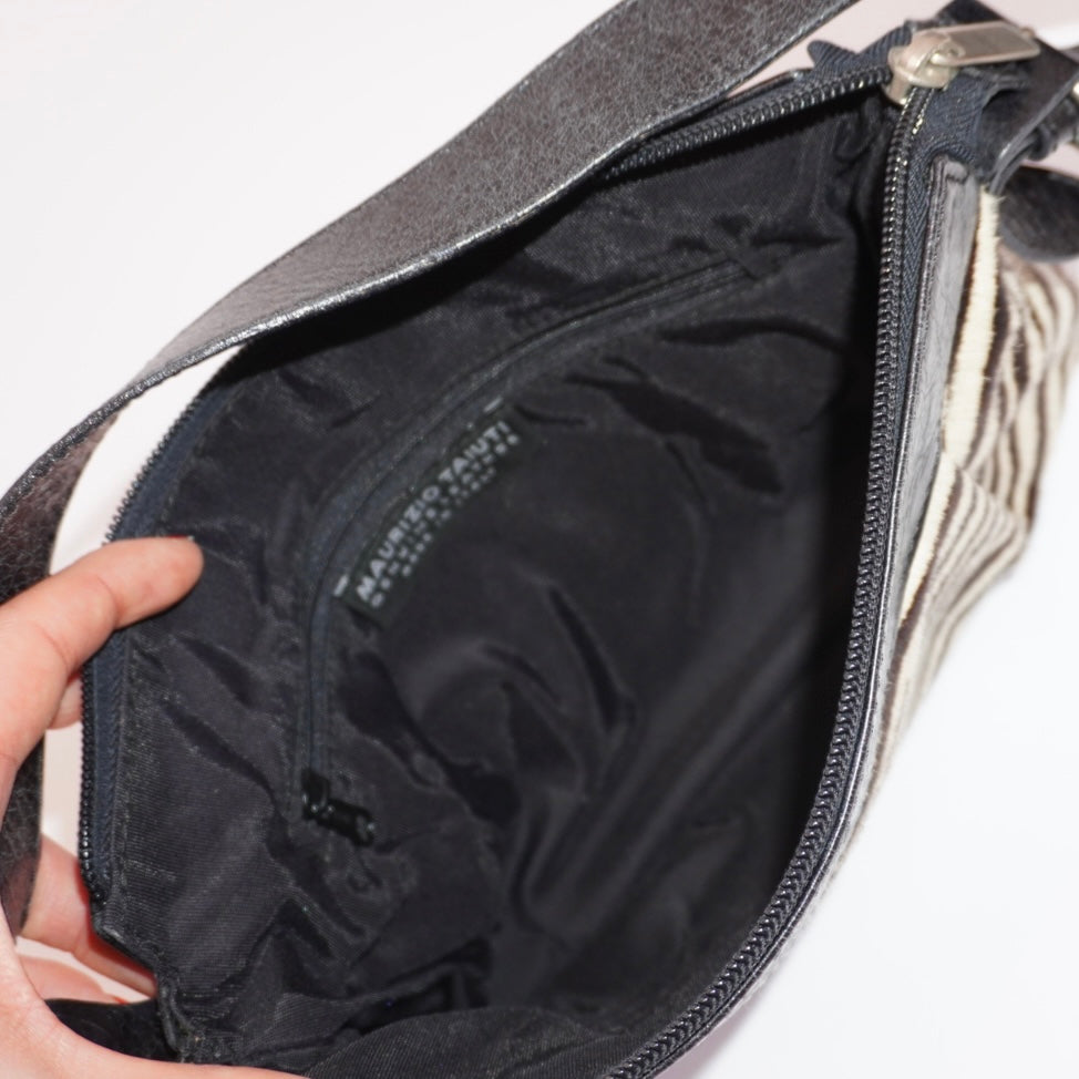 Zebra Haircalf Purse