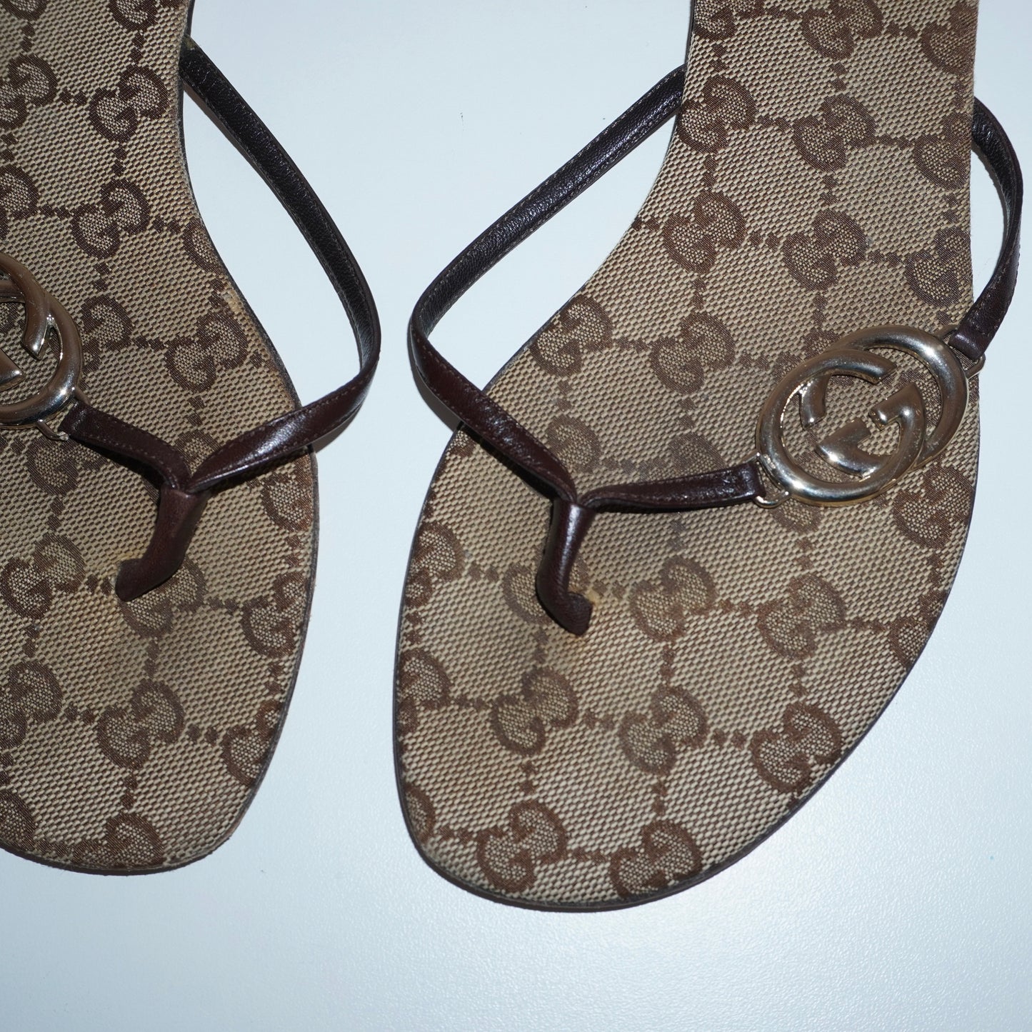 Gucci Monogram Flipflops (37)