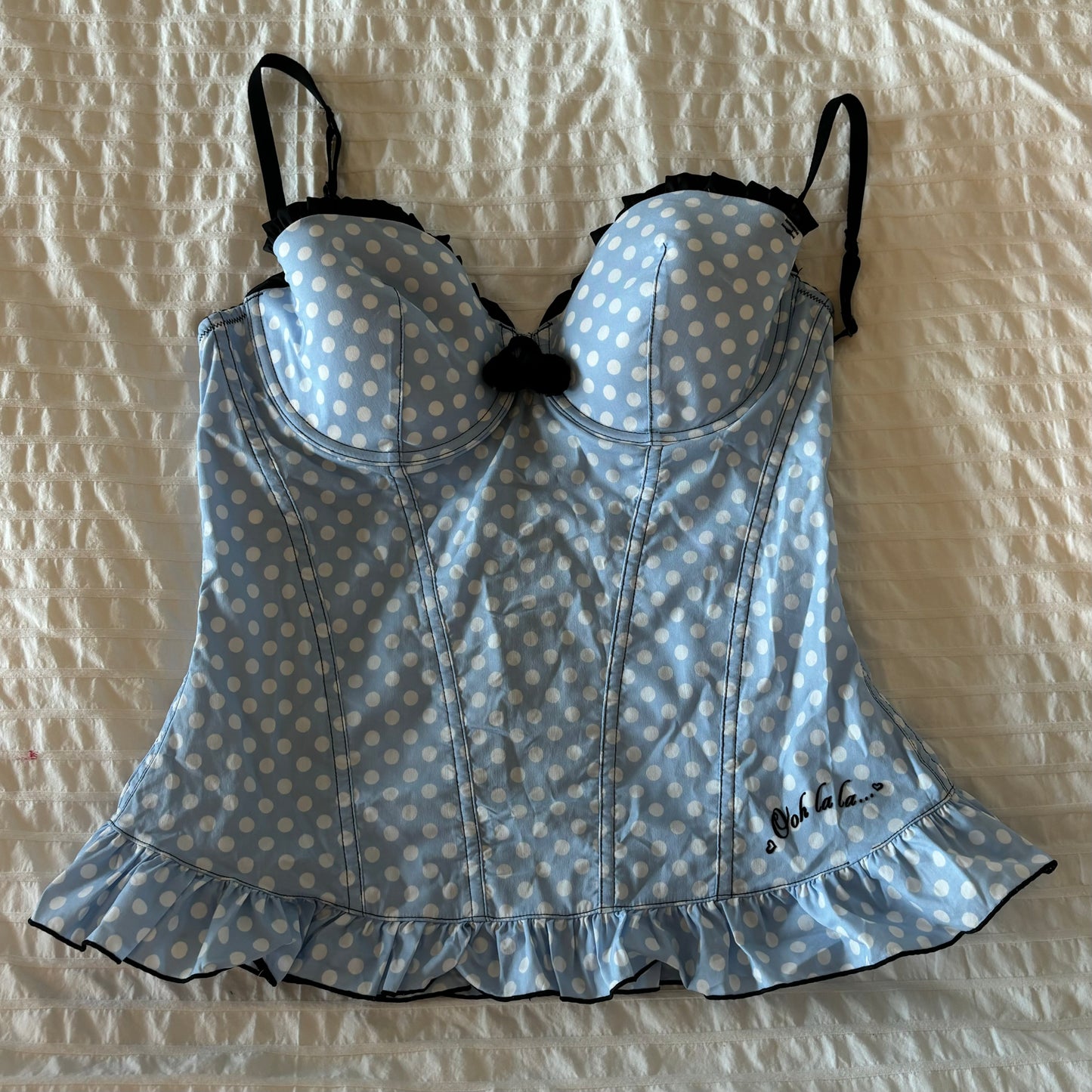 Polkadot Bustier Top (M)