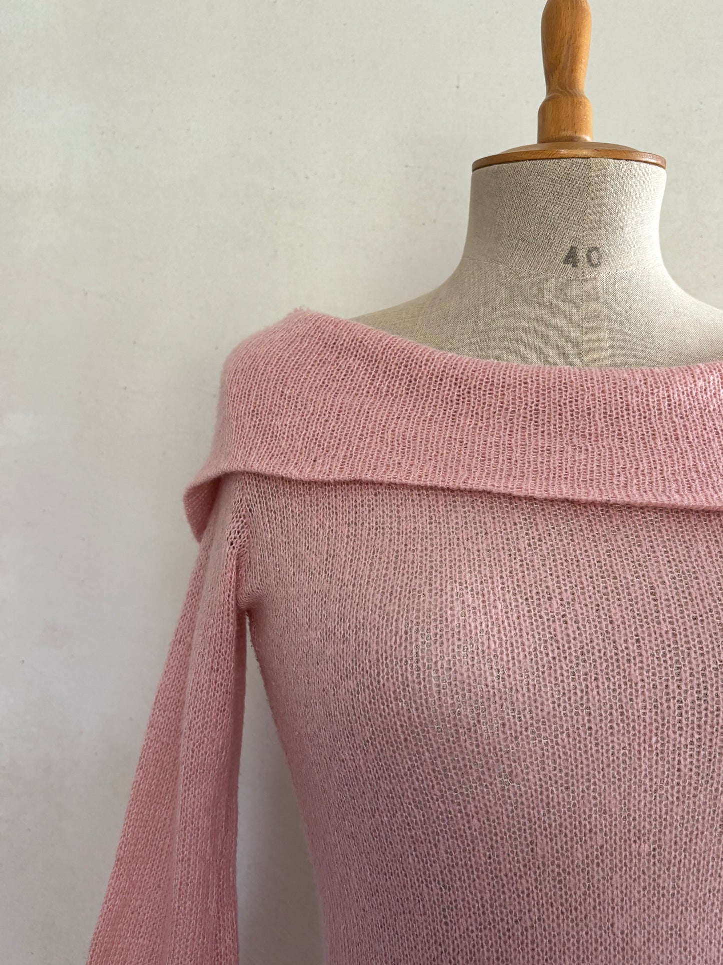 Pink Knit Offshoulder Top (XS/S)