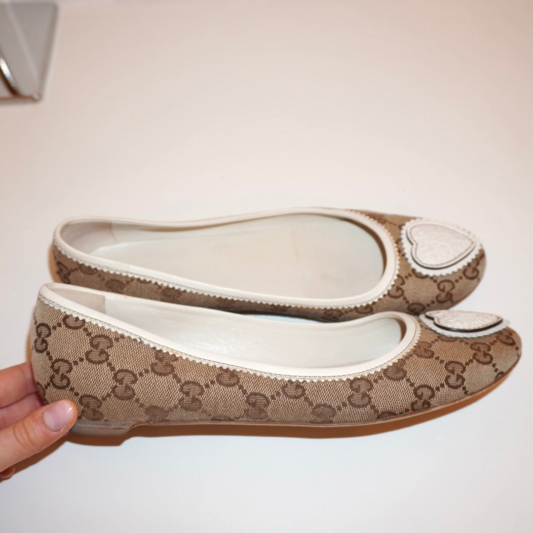 Gucci Monogram Flats (39)
