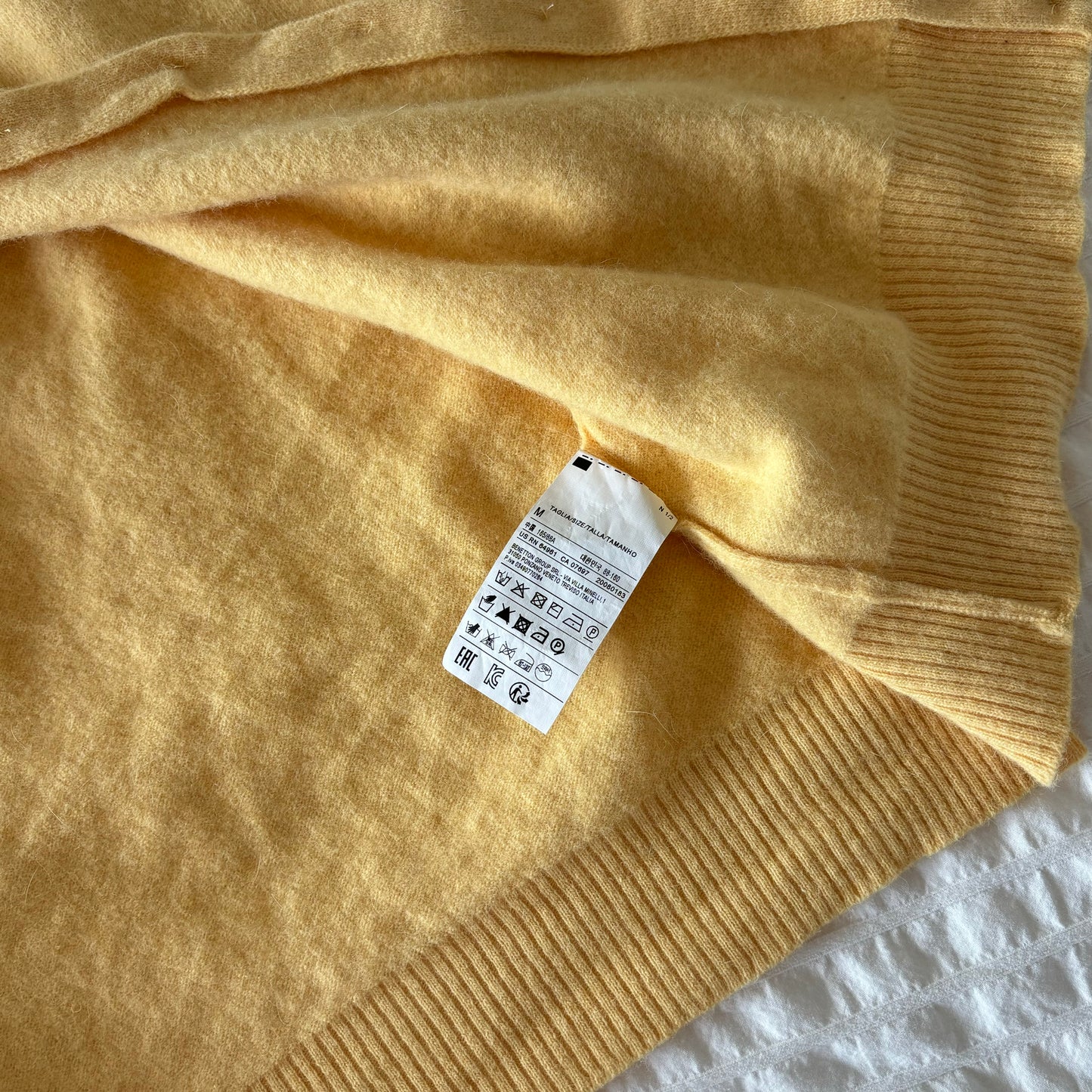 Yellow Wool Cardigan (S)