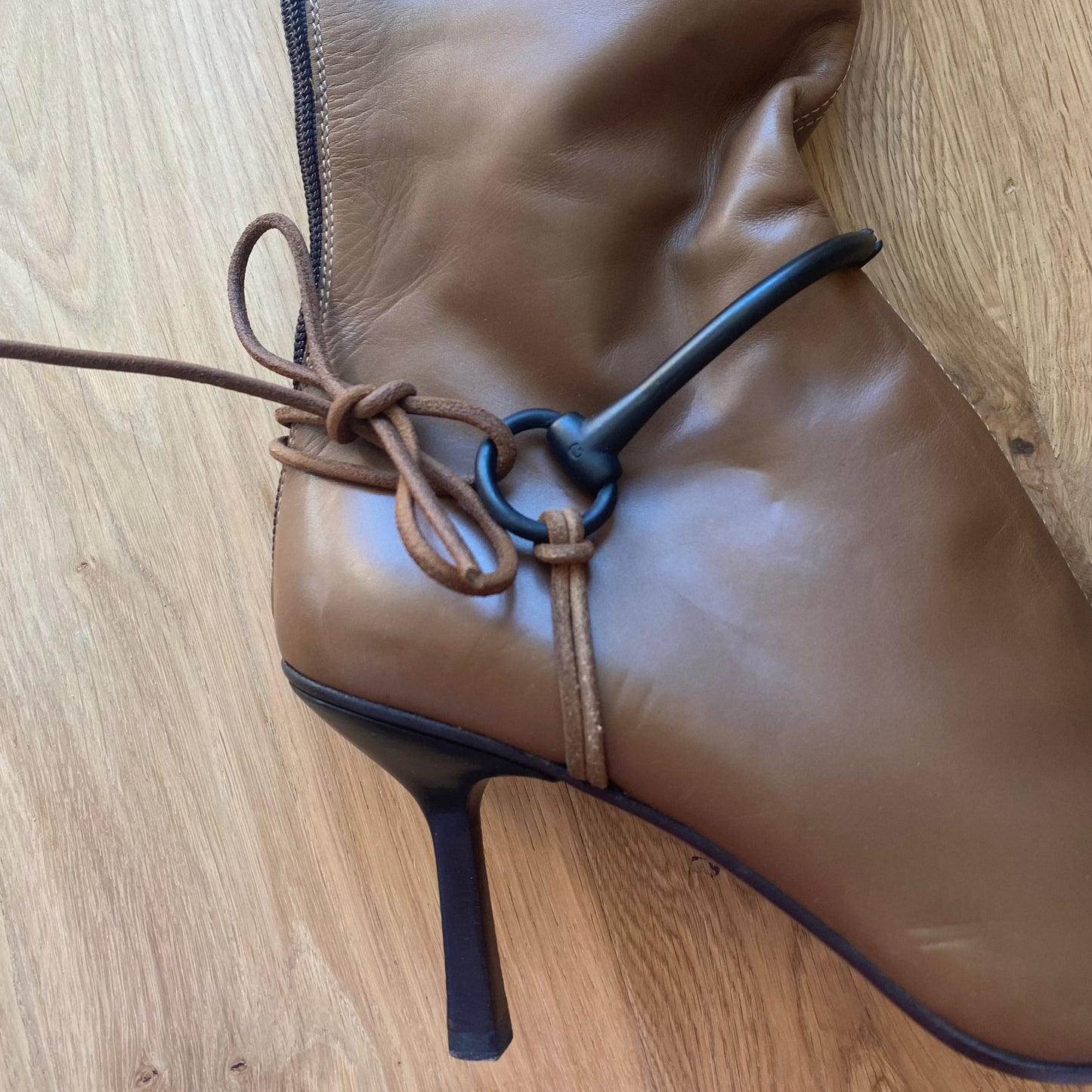 Gucci Brown Horsebit Boots (39)