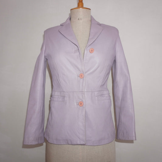 Faux Leather Blazer (XS)
