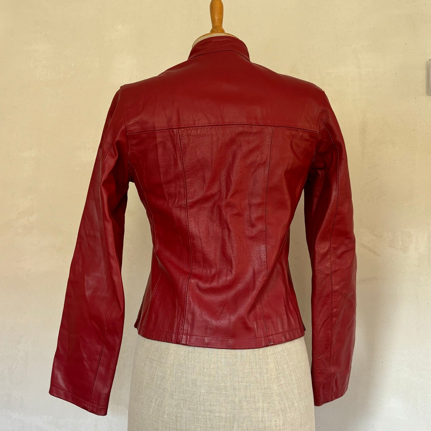 Red Leather Jacket (XS)