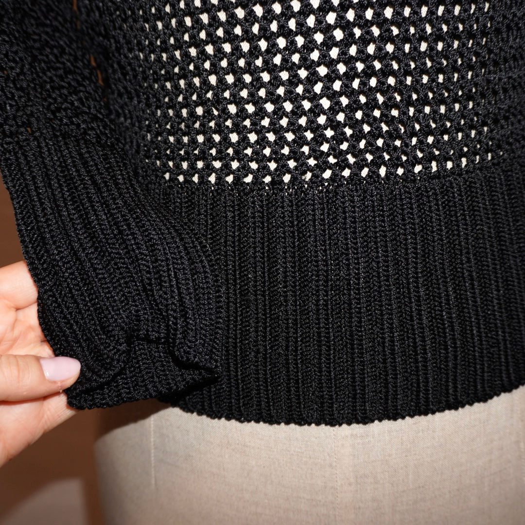 Crochet Longsleeve Top (S)