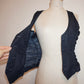 Denim Ruched Vest