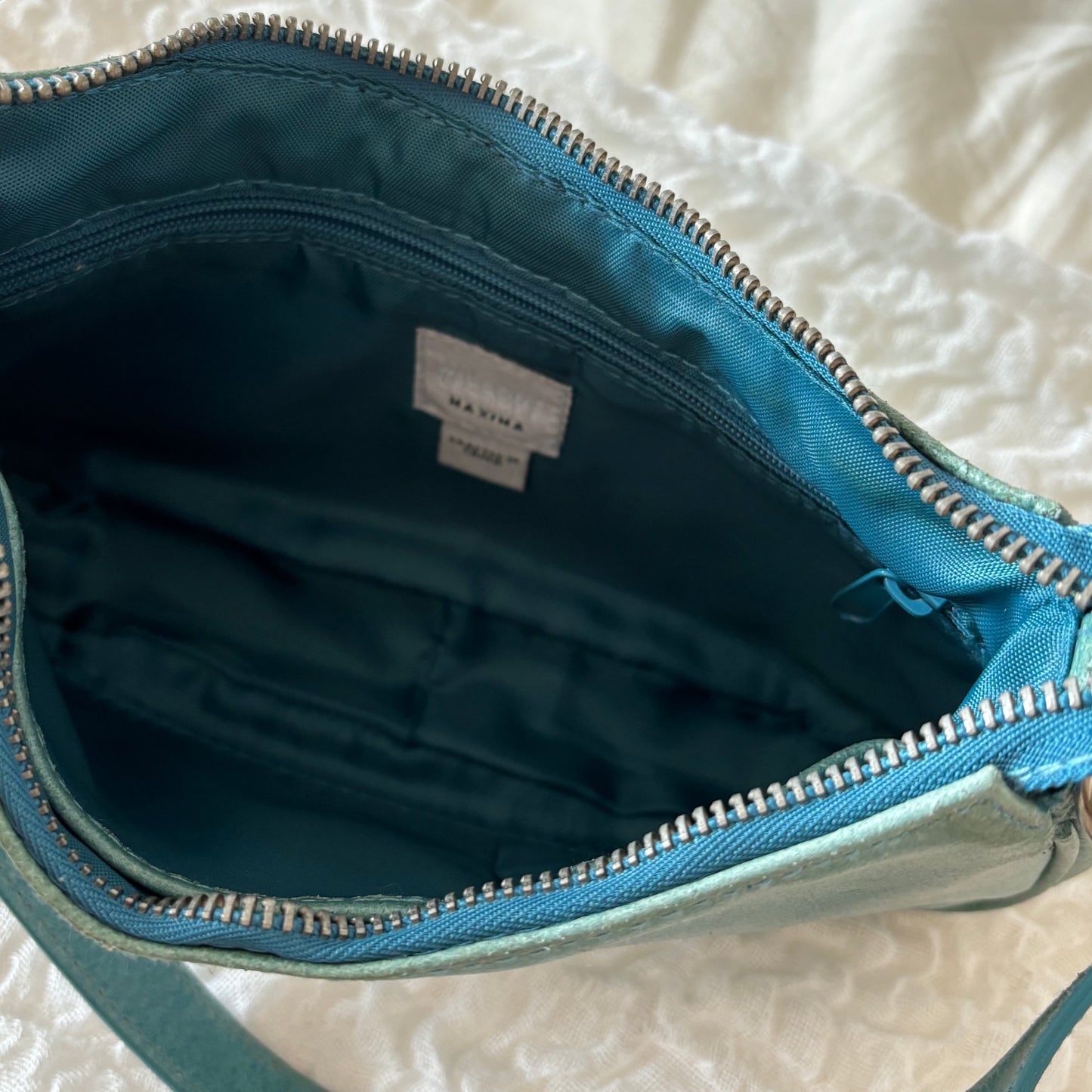 Turquoise Leather Purse