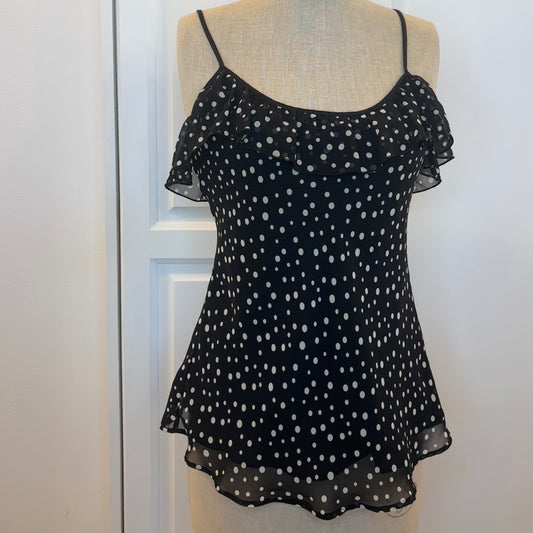 Polkadot Flowy Top (M)