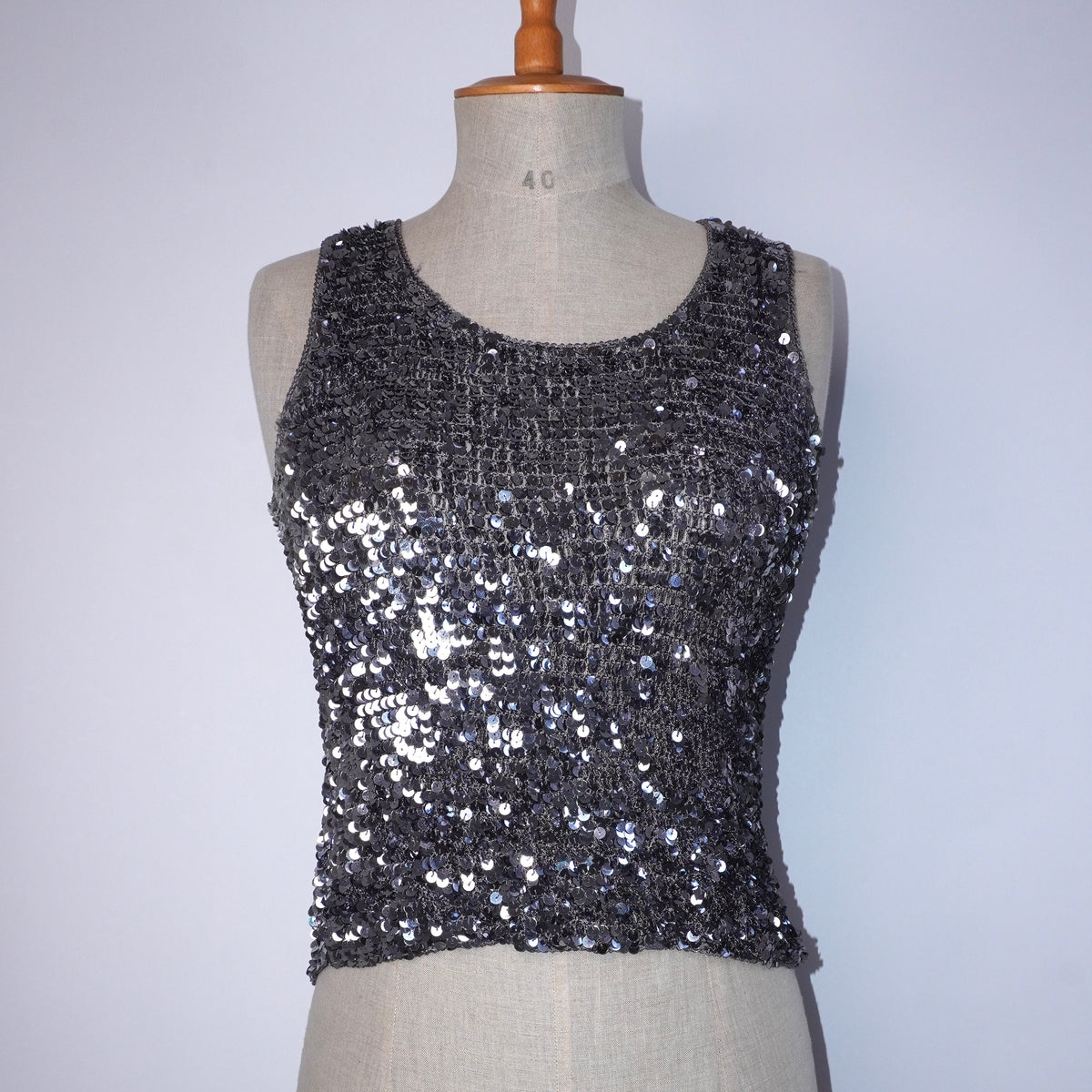 Sequin Crochet Cami (M)