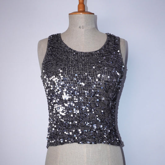Sequin Crochet Cami (M)