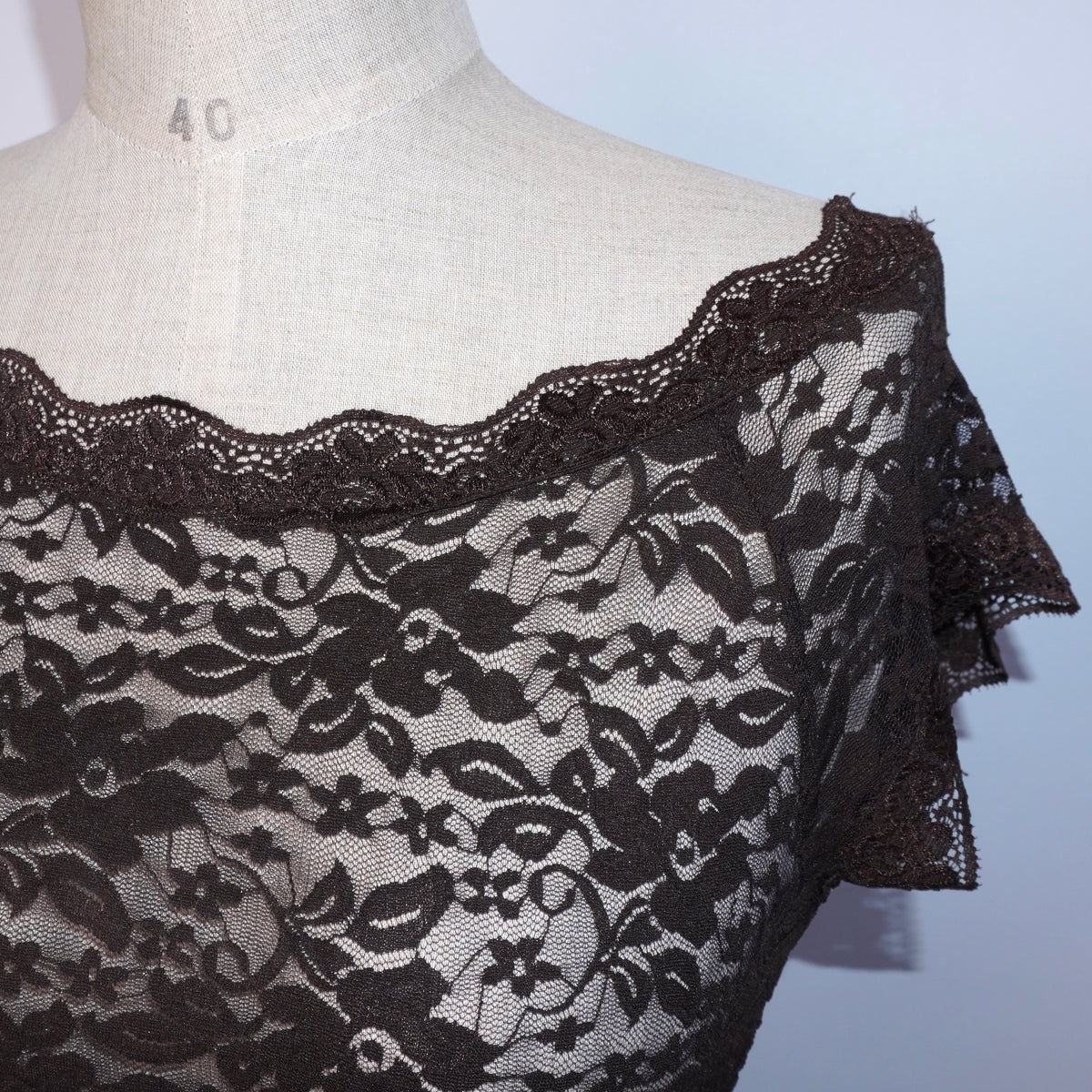 Brown Lace Top (M)