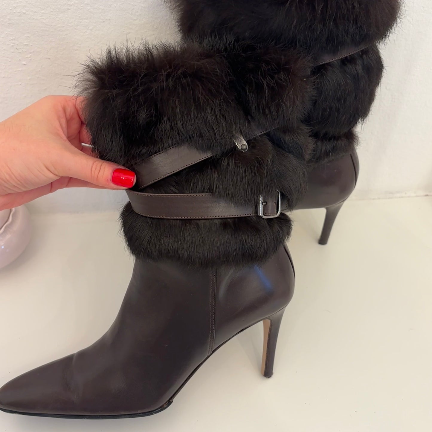 Coach Fur Boots (36)