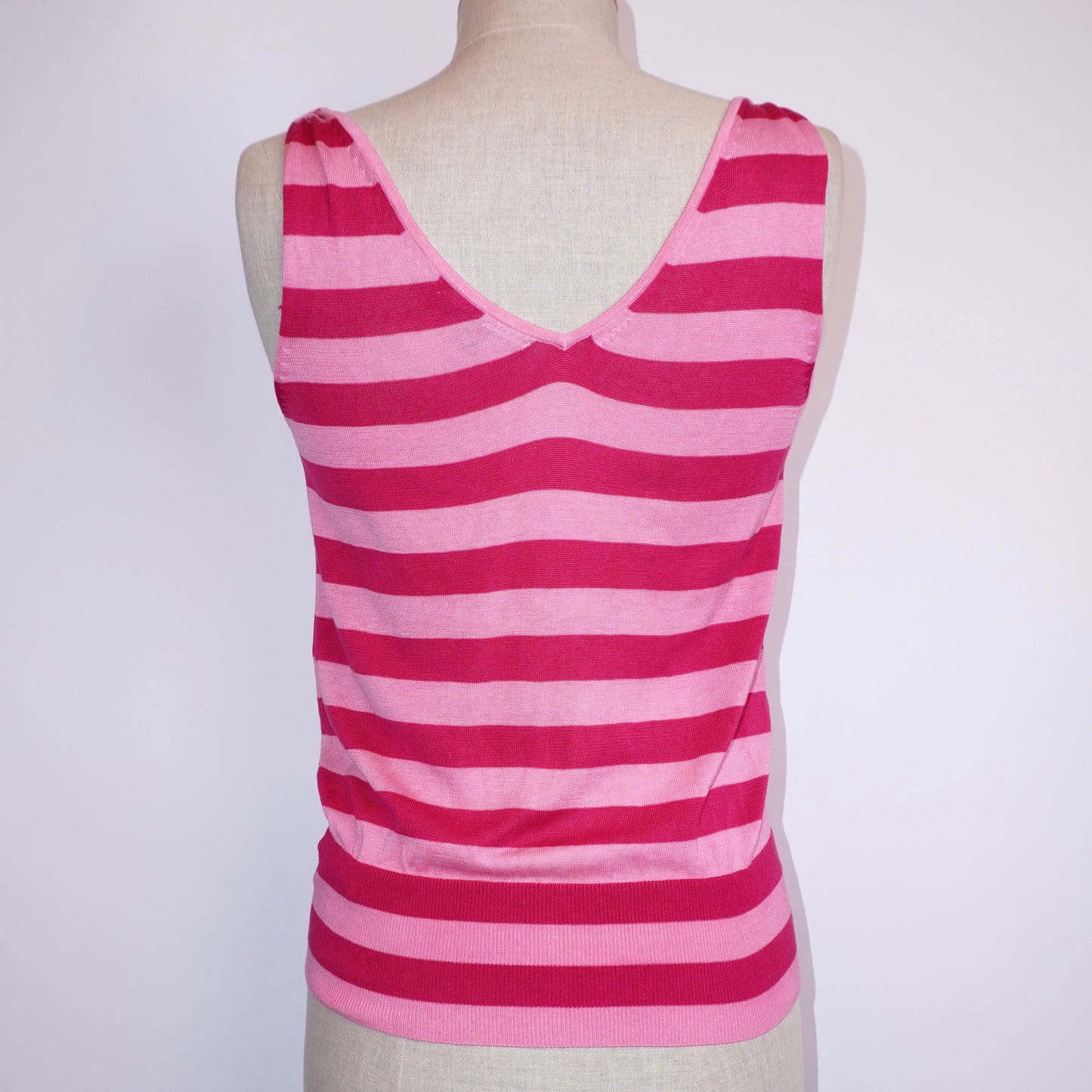 Silk Striped Top (M)