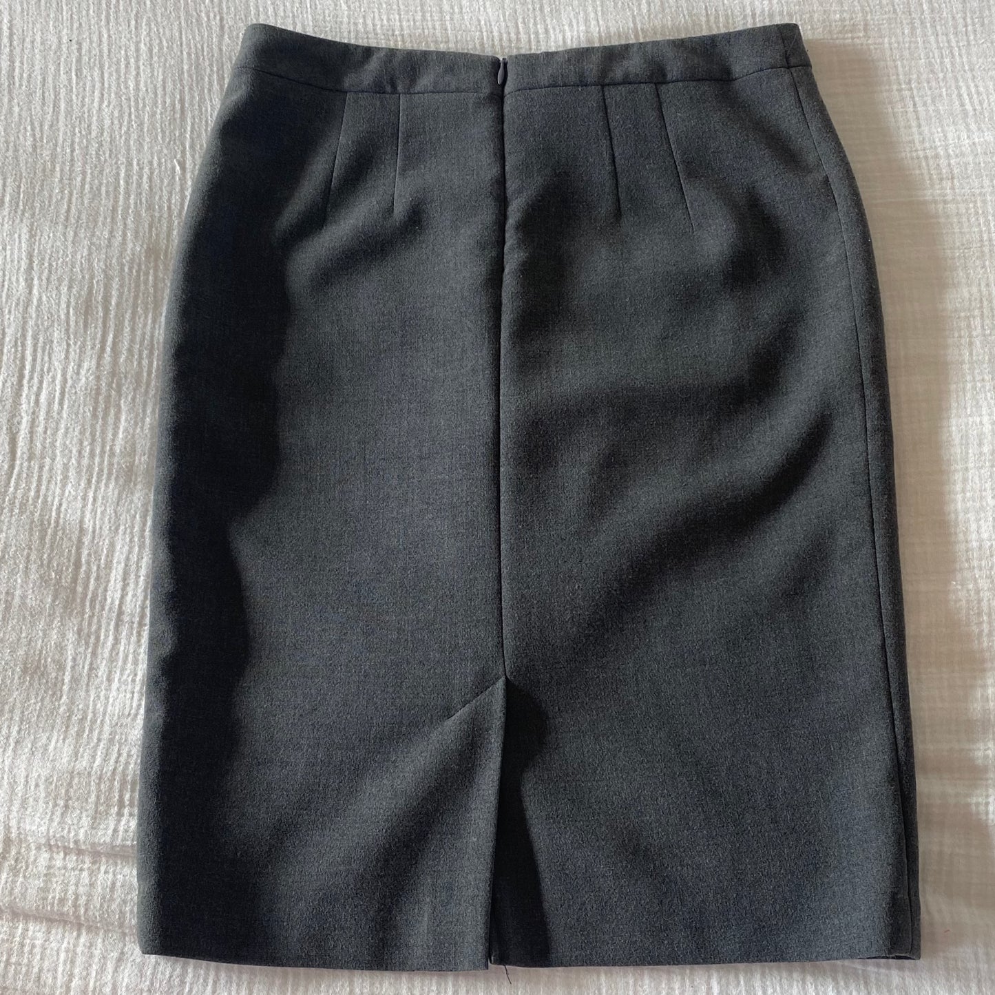 Grey Pencil Skirt (S)