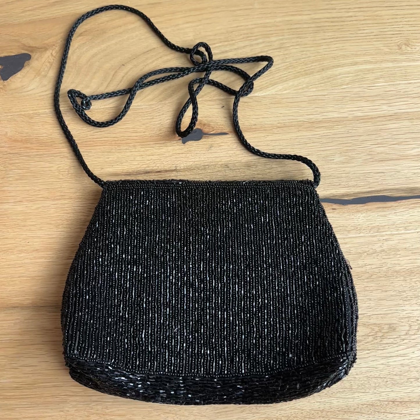 Beaded Black Purse