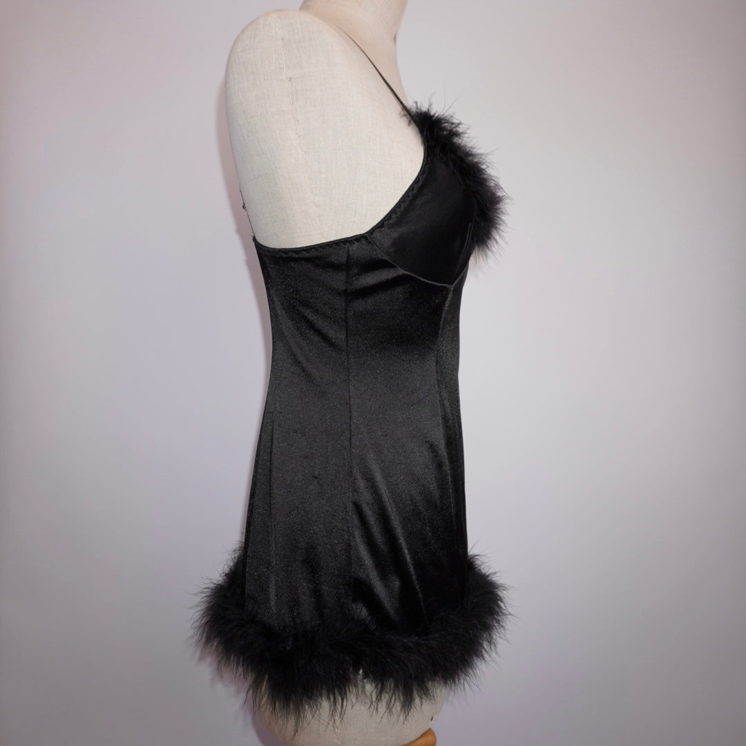 Feather Trim Babydoll (M)