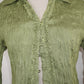 Pleated Ruffle Blouse (L)