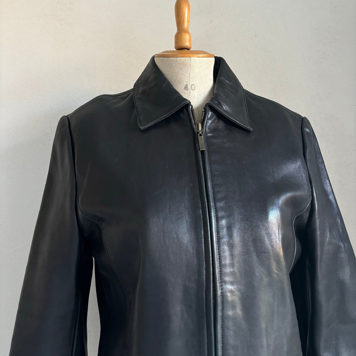 Black Leather Jacket (M)