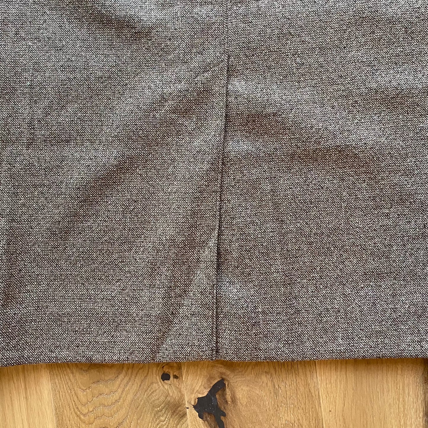 Brown Wool Midi Skirt (M)