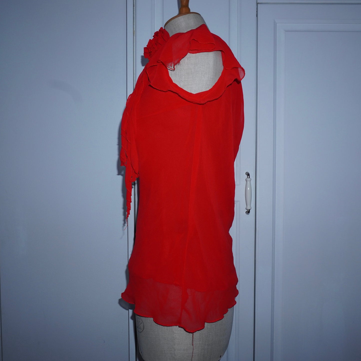 Floral Ruffle Top (XS/S)