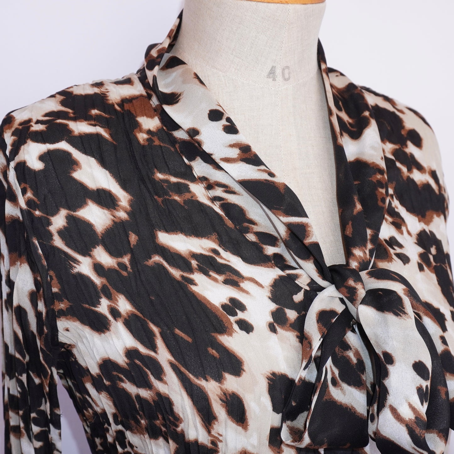 Pleated Ruffle Blouse (M)