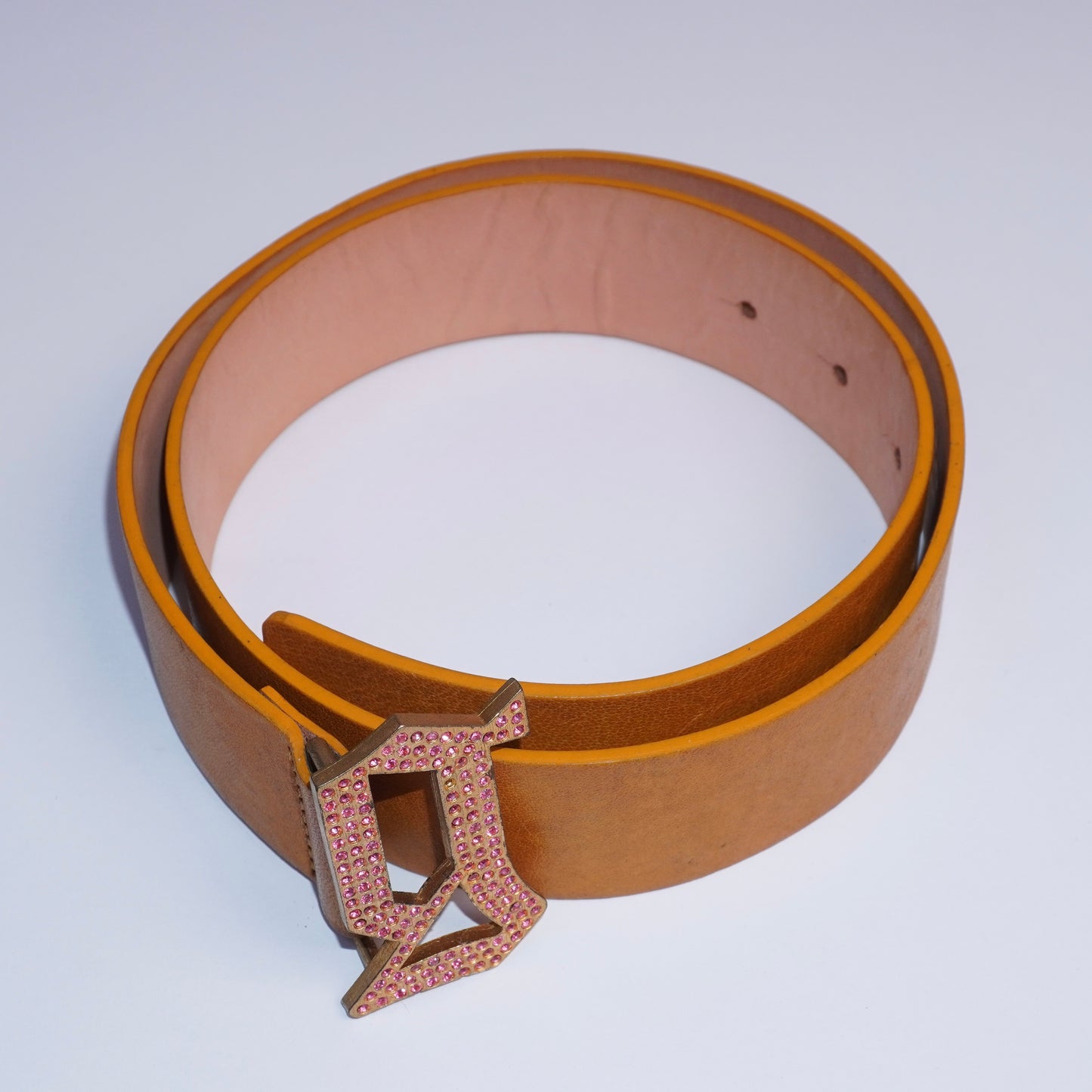 Galliano Pink Rhinestone Belt