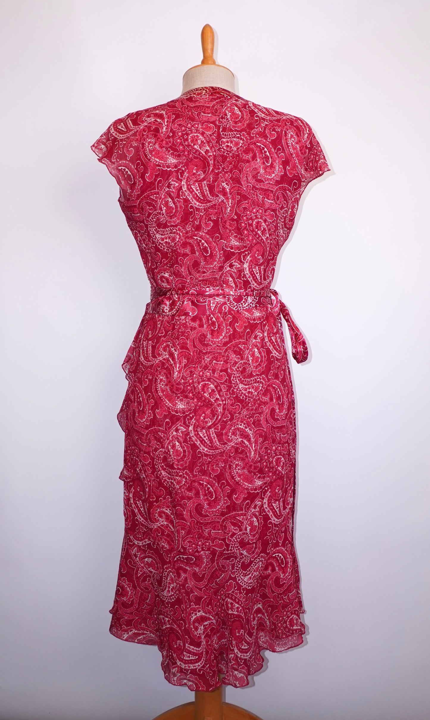 Silk Wrap Dress (S)